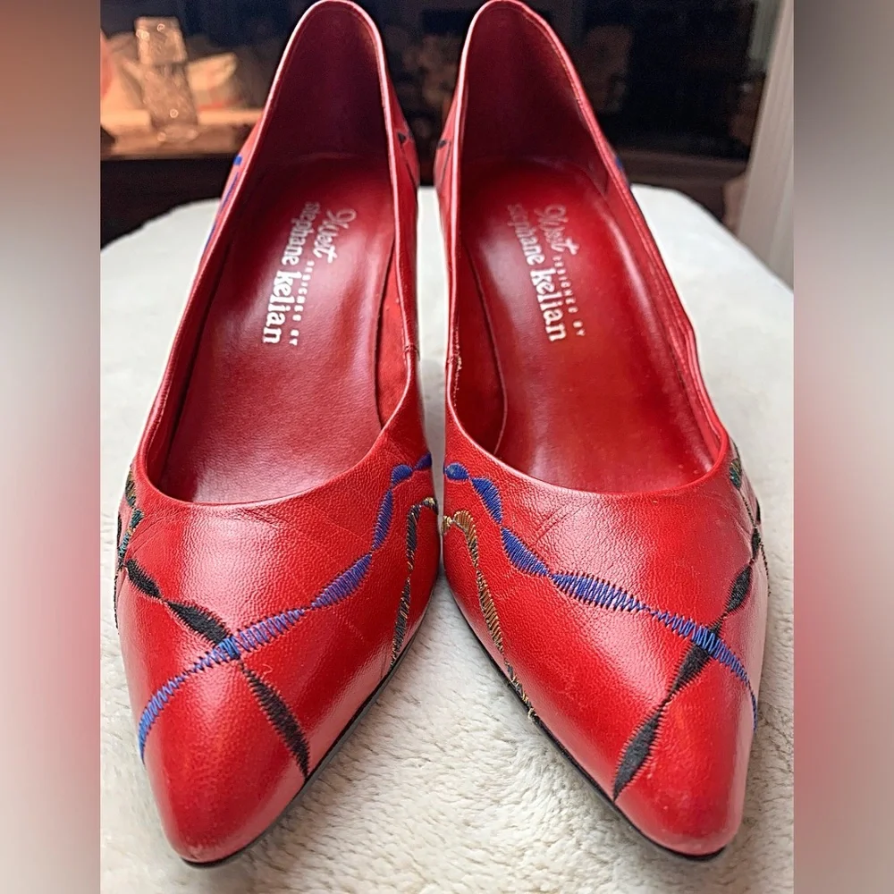 Vintage 9 West leather pumps - Picture 2 of 6